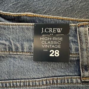 NWT J Crew Classic Vintage Jean in all day stretch size 28
